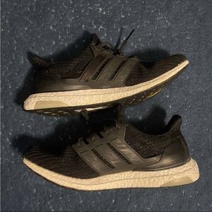 Upper part is in good shape no holes nor tears, soles are worn